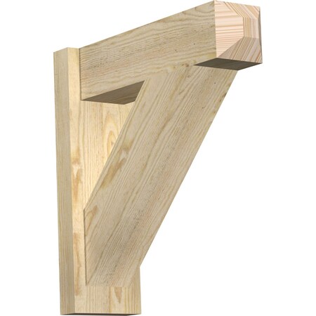 Ekena Millwork Traditional Rough Sawn Craftsman Outlooker, Douglas Fir, 6"W x 20"D x 20"H OUT06X20X20TRA04RDF